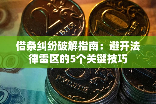 济南借条纠纷破解指南：避开法律雷区的5个关键技巧